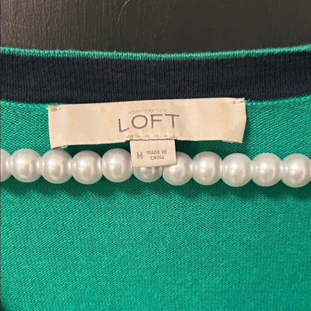 Vintage LOFT Vibrant Green Women's Cardigan - Picture 2 of 3