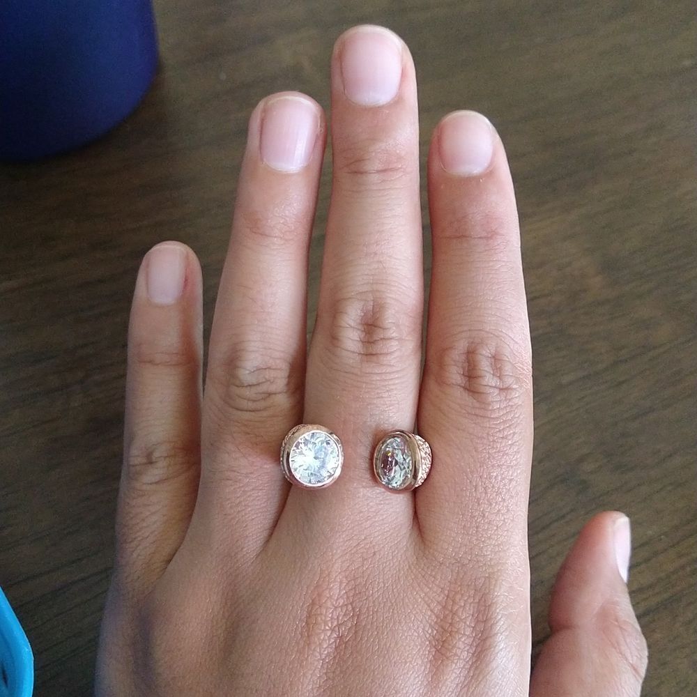 CZ Wrap Ring Rose Gold size 8