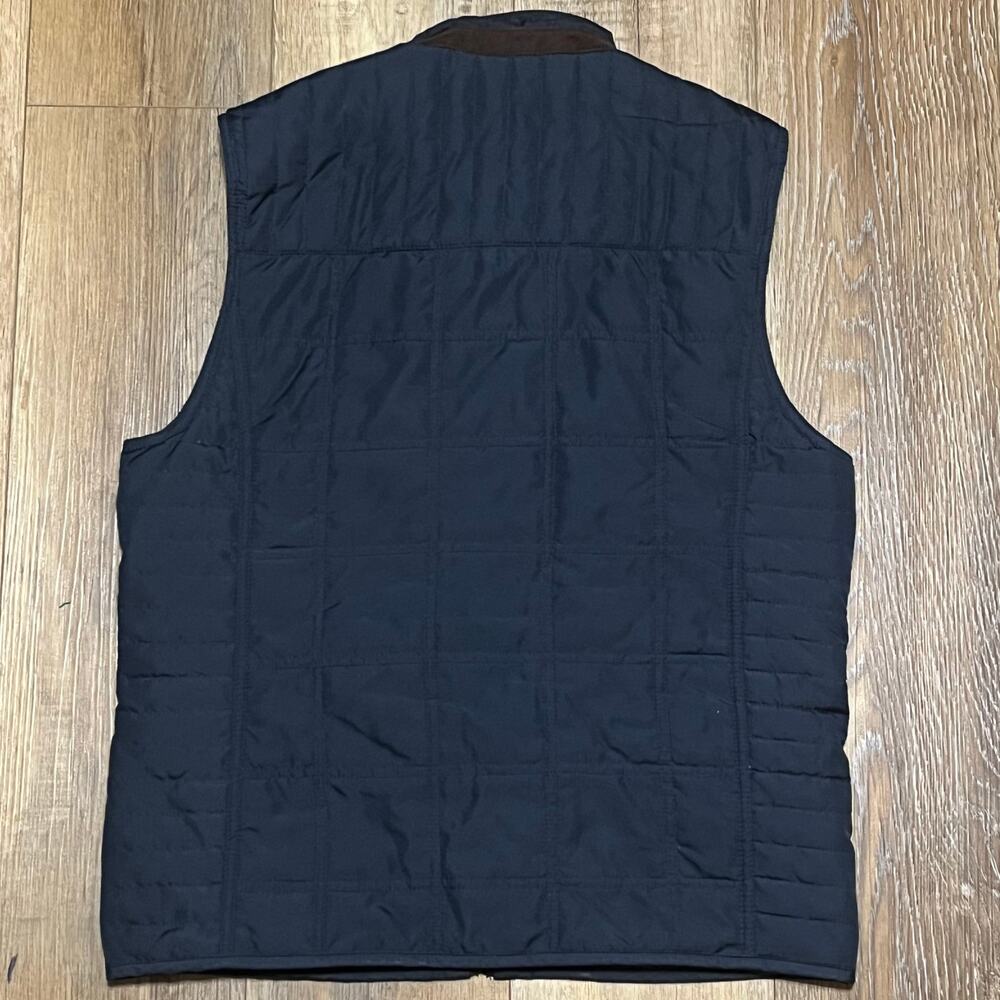 Jos A Bank 1905 Mens Quilted Vest S Blue Reg Fit Preppy Career Outdoors Golf - Picture 5 of 9