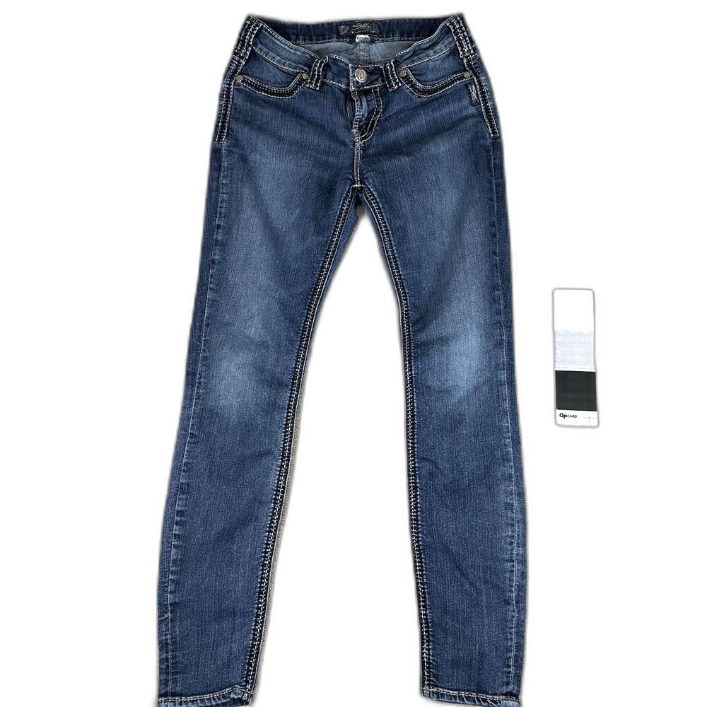 Silver Jeans Suki Jegging Womens 28x31 Skinny Leg Dark Wash Stretch Western Wear