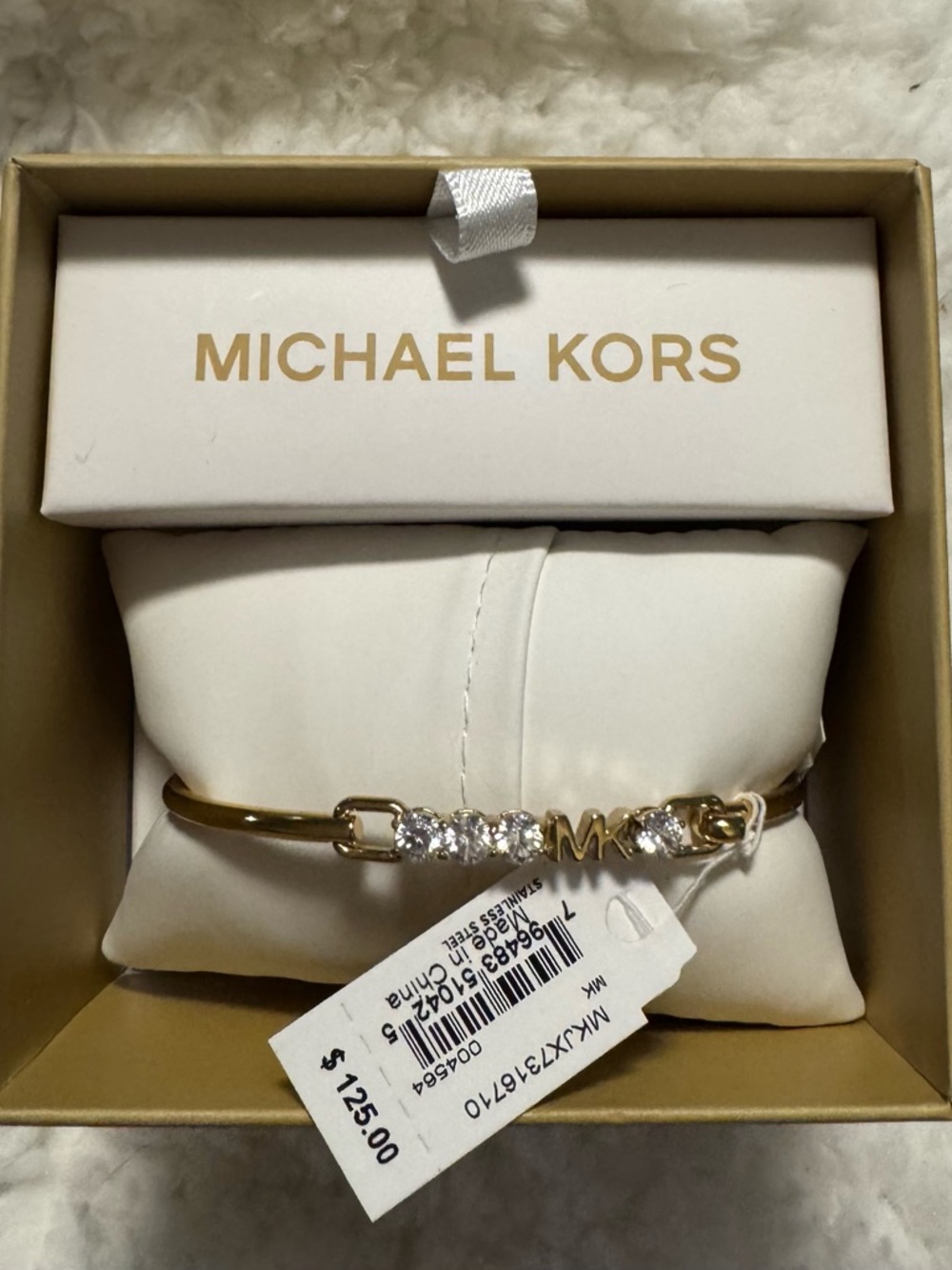 Michael Kors MK Logo Yellow
Gold S/ Steel Bracelet 4
Crystals MKJ7316710 +MK
BOX