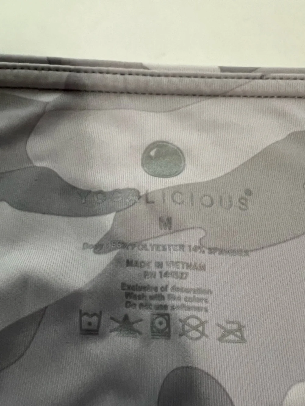 Yogalicious Camo Leggings Gray High Rise Athletic Yoga Pants Women Medium - Picture 5 of 8