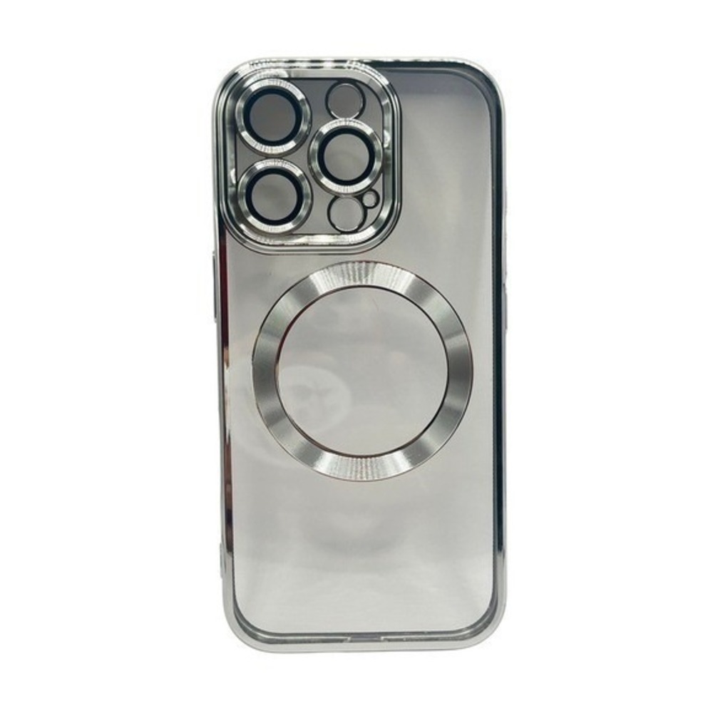 iPhone 16‎ Pro Clear Protective Case Silver Metallic Trim NEW