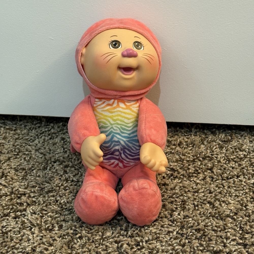 Cabbage Patch Kids Cuties‎ Gala Kitty 9" Doll Exotic Friends Plush Rainbow