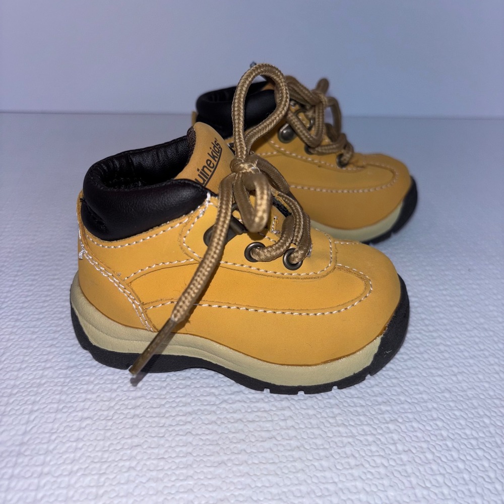 Genuine Kids From OshKosh Baby Toddler Ankle Boots Shoes Lace‎ Up Brown