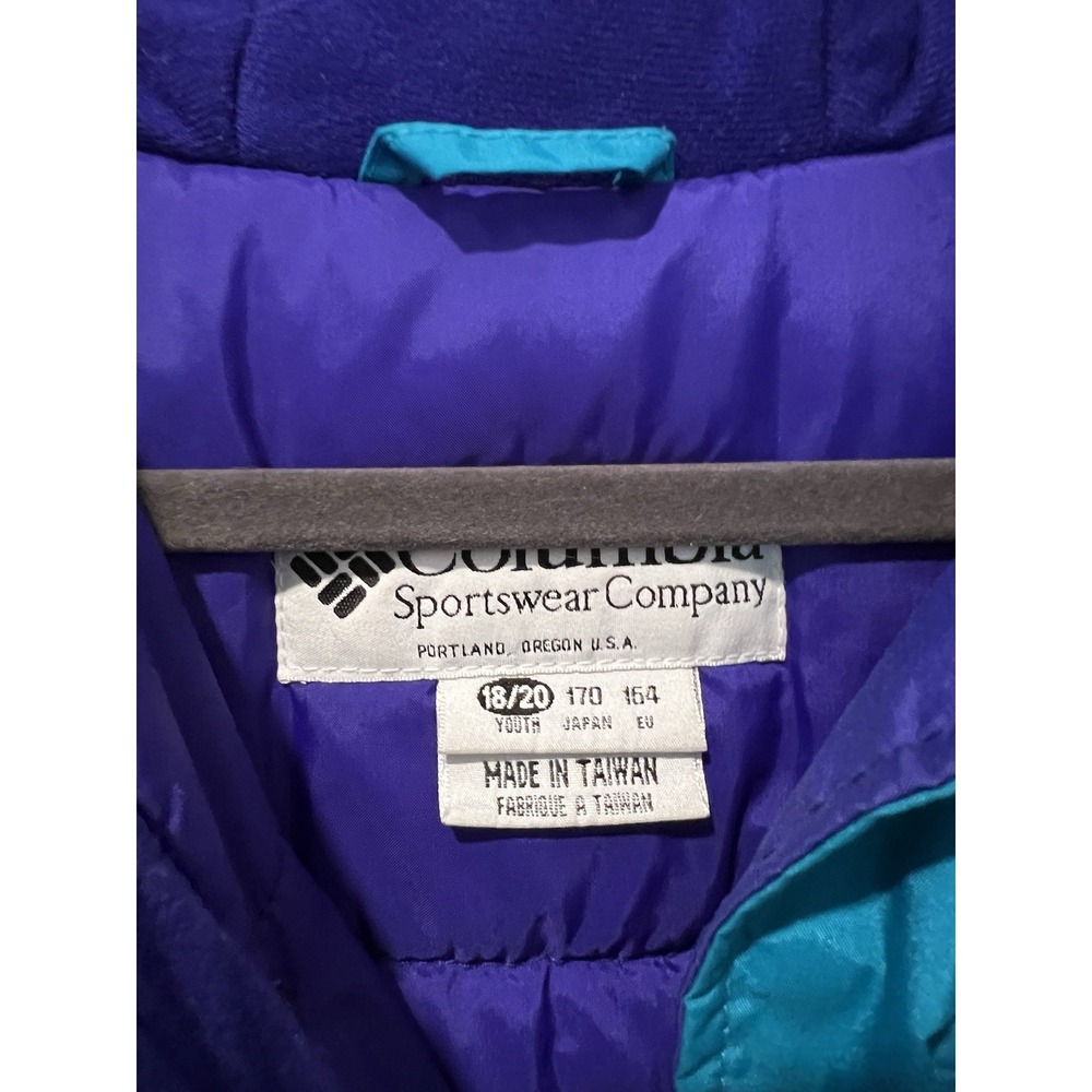 COLUMBIA Youth Insulated Hooded Parka Winter Jacket Coat - Vintage - Size 18/20 - Picture 4 of 6
