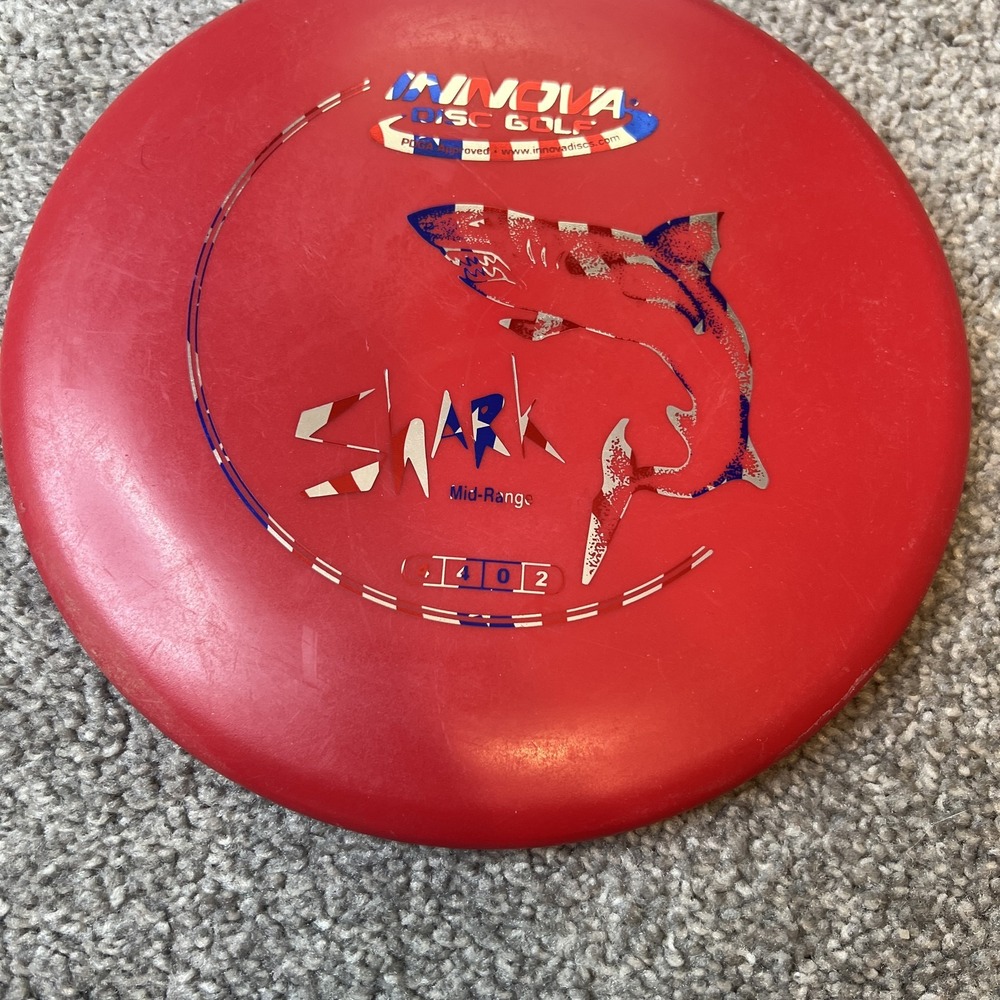 Innova Shark Mid-Range Disc Golf Disc Red PDGA Approved 1402 Stable Thrower Used - Picture 3 of 9