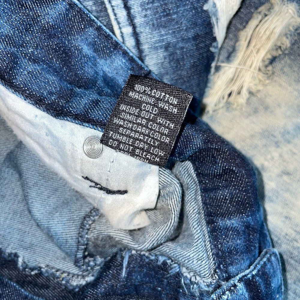 SouthPole Authentic Collection Distressed Bleached Blue Jeans Y2K‎ Size: 42/34 - Picture 6 of 8