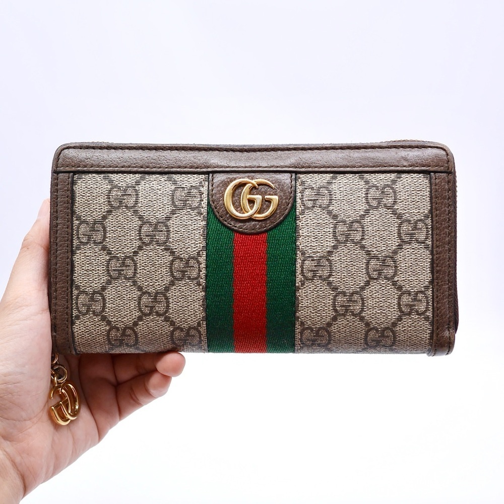 🍓GUCCI Ophidia Sherryline Wallet Brown