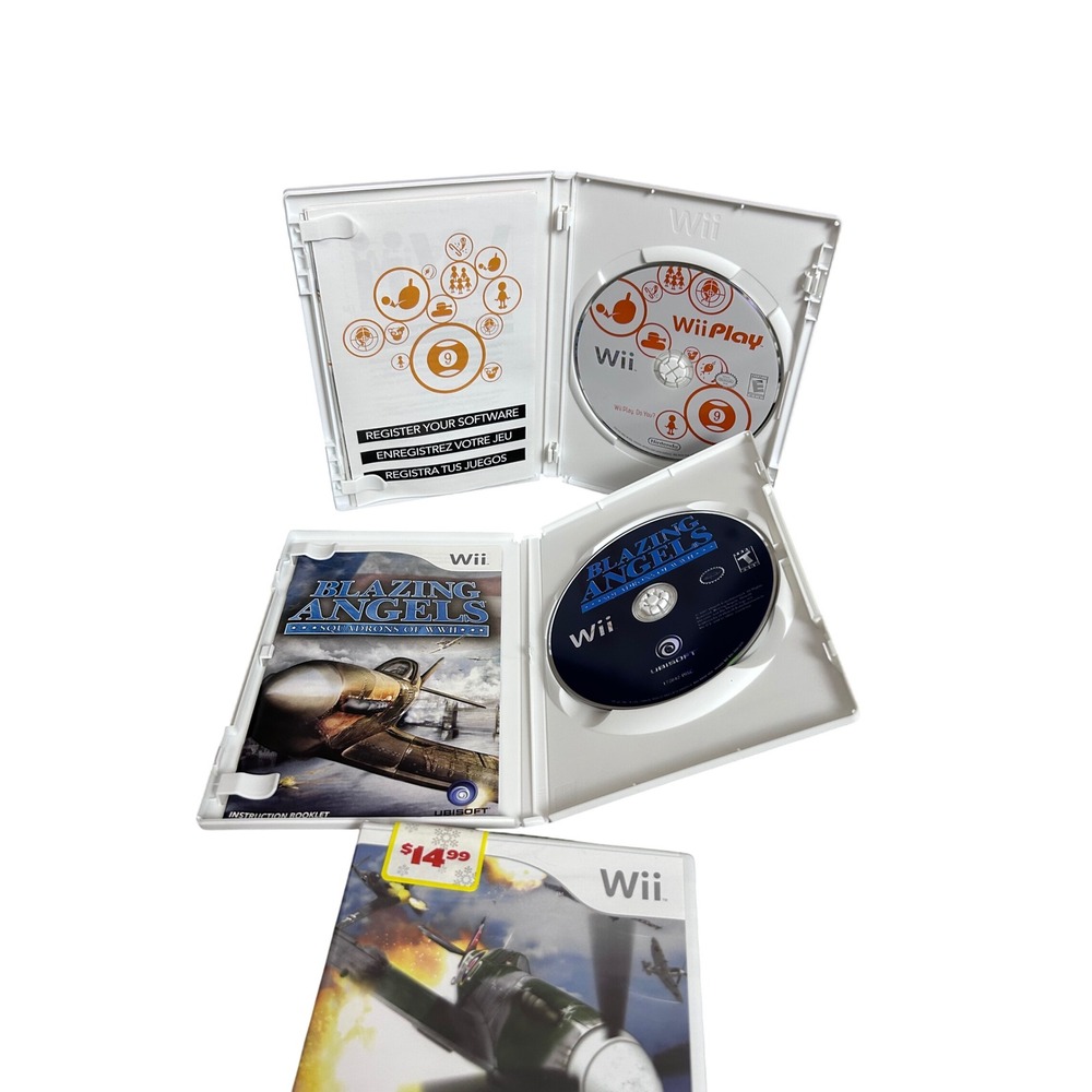 Wii Play WWII Aces Wings Series Blazing Angels Nintendo Game Lot - Picture 2 of 2
