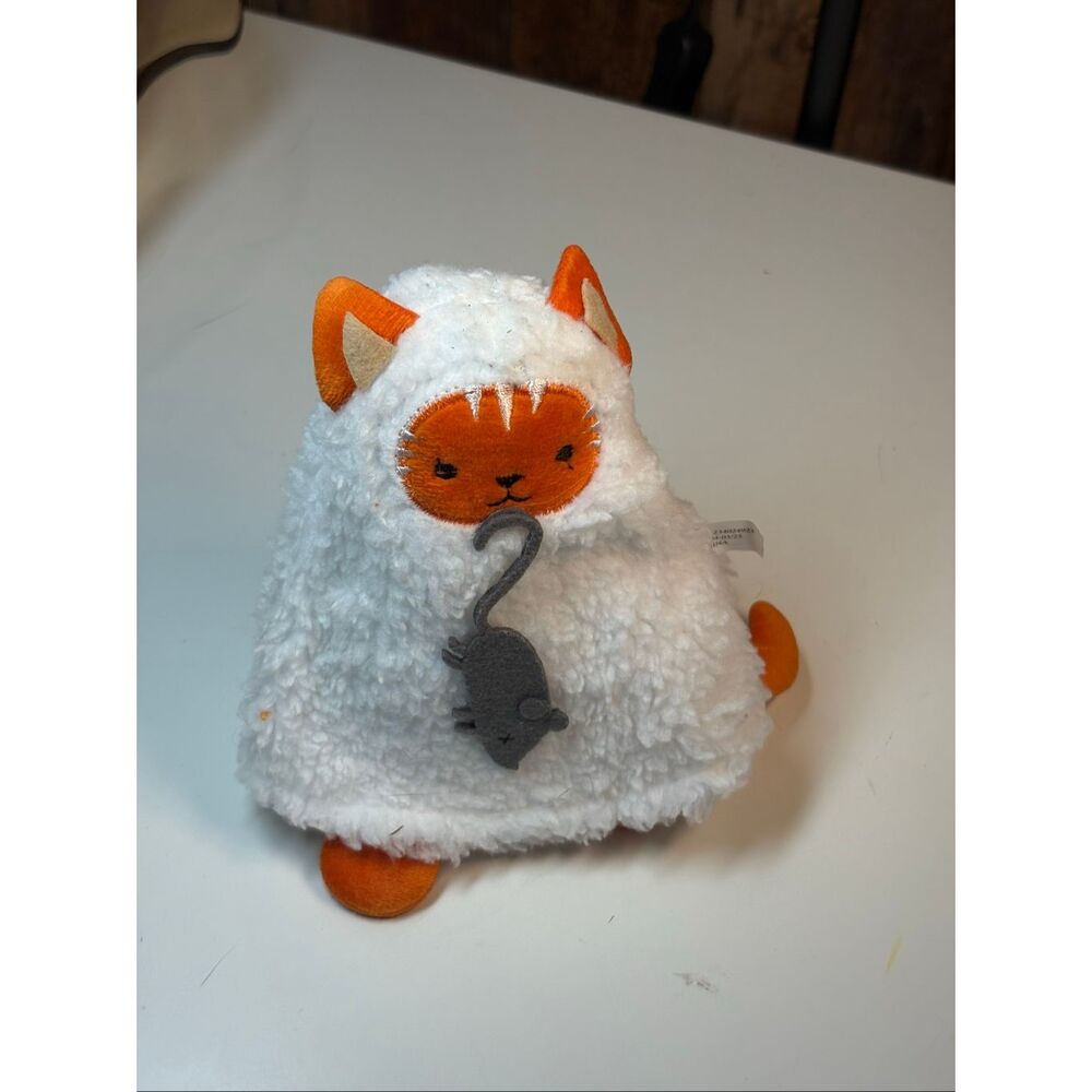 Halloween ghost kitty with mouse target bullseye nwot