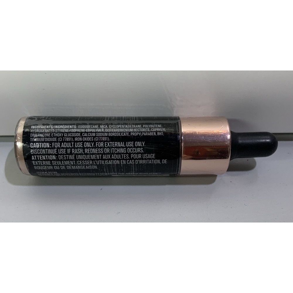 Revolution Liquid Highlighter Makeup Champagne .61oz New - Picture 3 of 5
