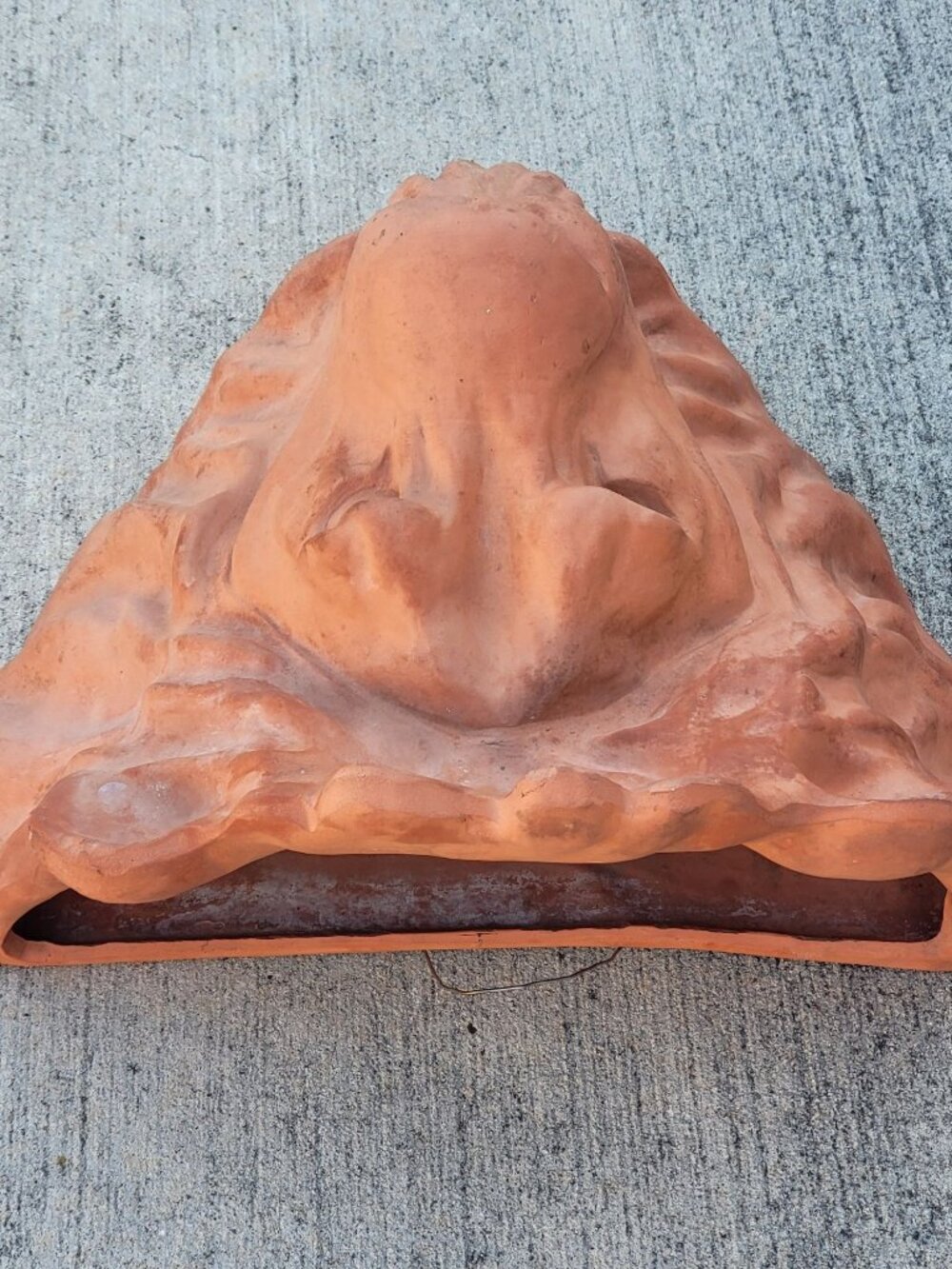 Vintage Terracotta Lion Head Hanging Planter By Leota Thomas 1980 - Picture 15 of 15