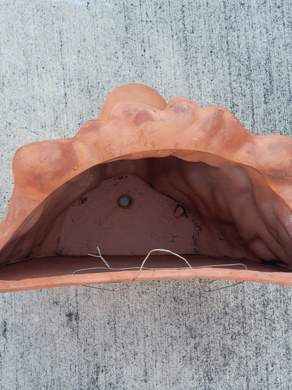 Vintage Terracotta Lion Head Hanging Planter By Leota Thomas 1980 - Picture 5 of 15