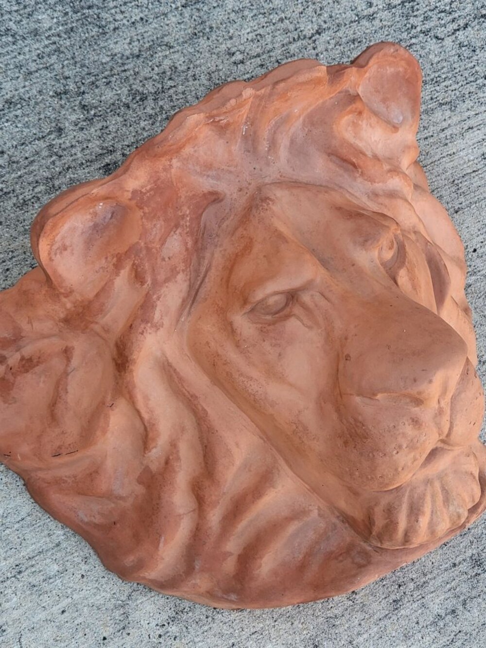Vintage Terracotta Lion Head Hanging Planter By Leota Thomas 1980 - Picture 12 of 15