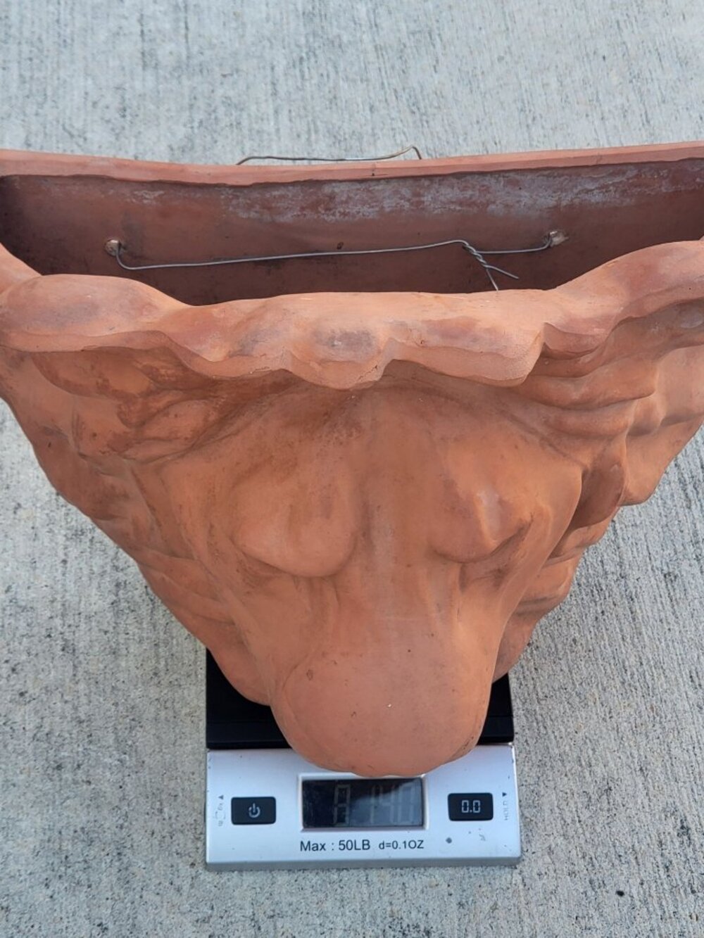 Vintage Terracotta Lion Head Hanging Planter By Leota Thomas 1980 - Picture 10 of 15