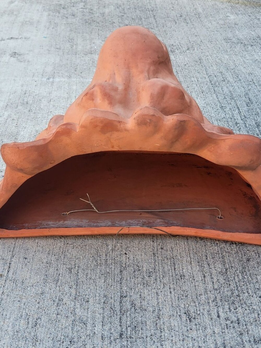Vintage Terracotta Lion Head Hanging Planter By Leota Thomas 1980 - Picture 4 of 15