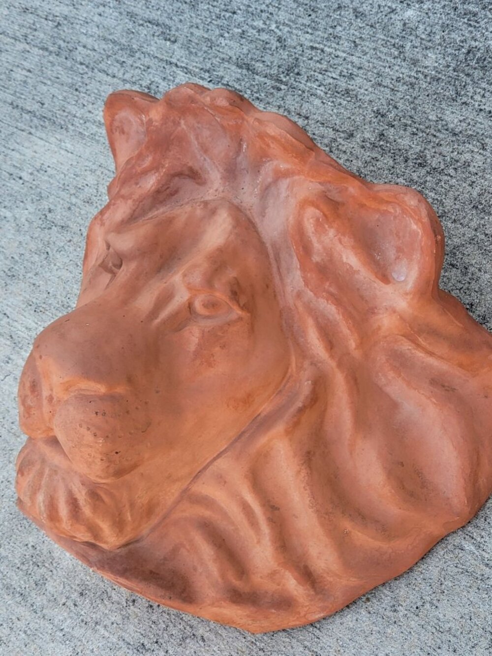 Vintage Terracotta Lion Head Hanging Planter By Leota Thomas 1980 - Picture 13 of 15