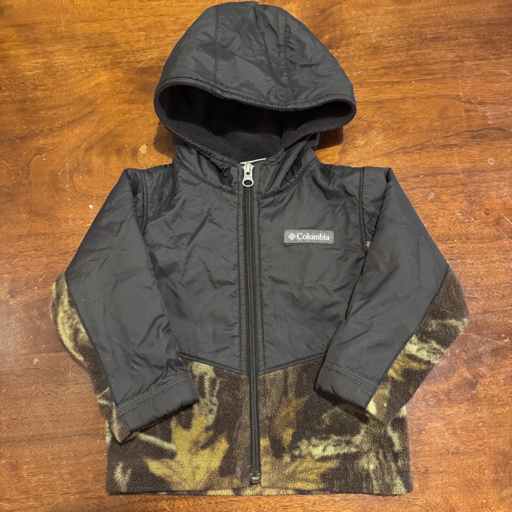 Boys Columbia Toddler Sherpa Fleece Outdoor Hoodies Bear & Camo 2T & 18 Mo. - Picture 9 of 15