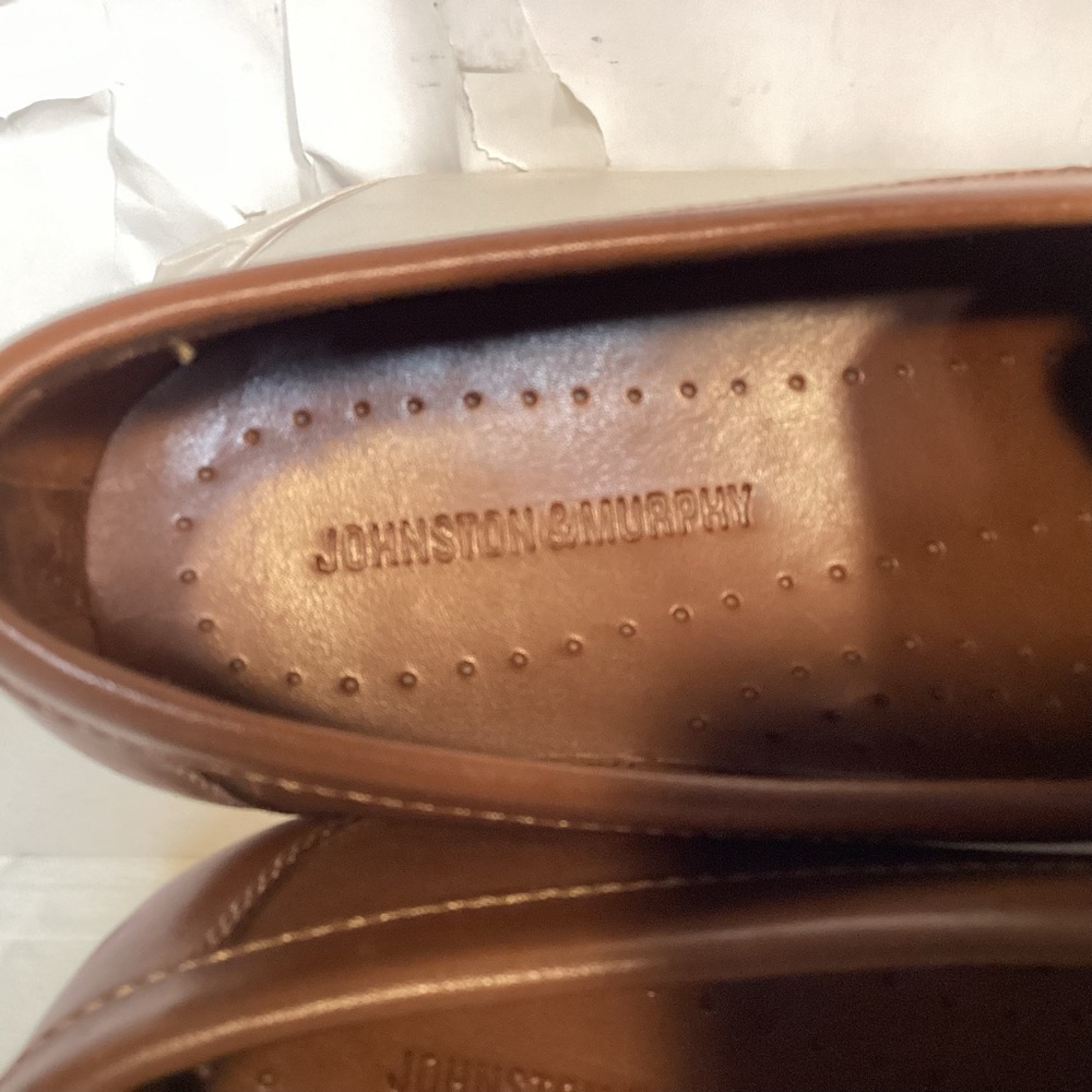 Brown Leather Tassel Loafers By Johnston & Murphy Men’s size 8 1/2 - Picture 6 of 11