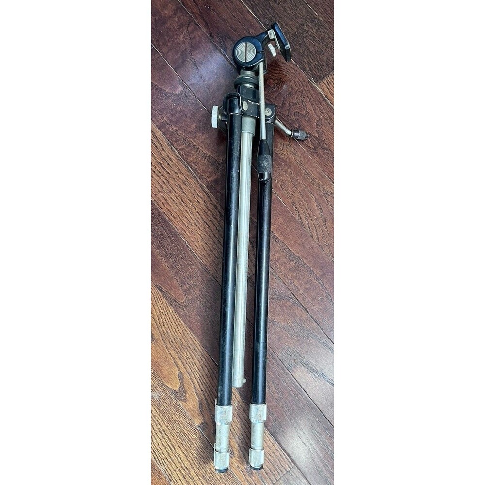 Vtg Quick-Set Elevator Top Tripod Extends 43" Height Foldable Aluminum Camera
