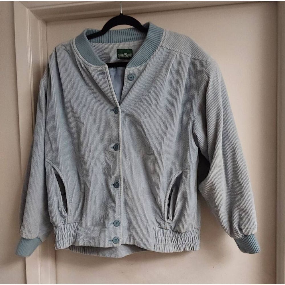 Nice Women's Sky Blue Vintage Cordorouy Cabin Creek Jacket Sz Small