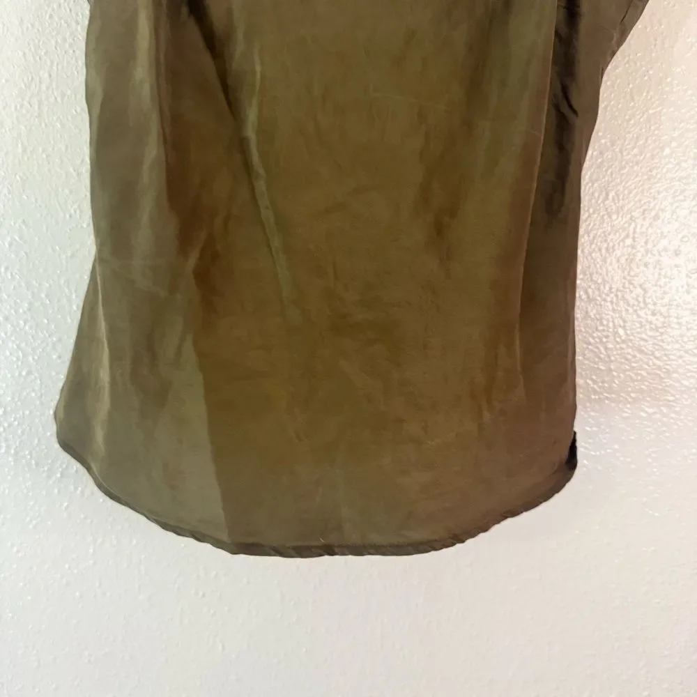 Burberry Olive Green silk Women's Camisole Top 14 - Picture 3 of 6