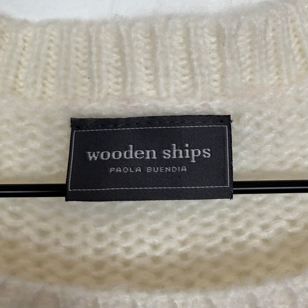 Wooden Ships Merry Crew Chunky Knit Sweater Size S/M - Picture 4 of 5