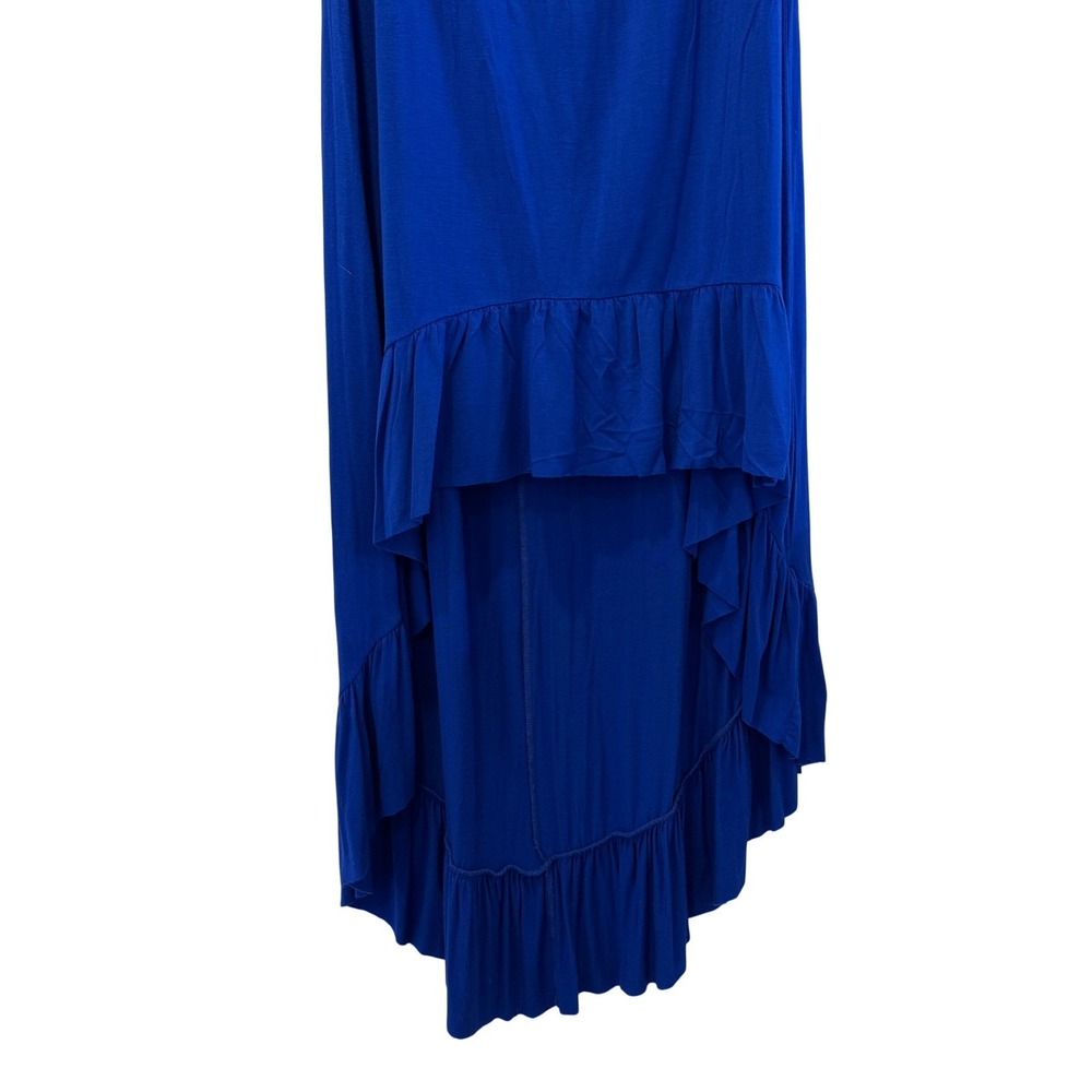 Anthropologie Lilka Royal Blue Tube Dress Women's Medium Bohemian Coquette Gypsy - Picture 3 of 11