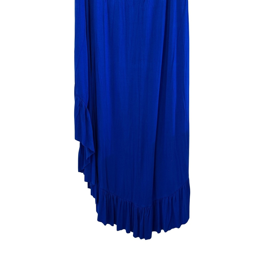 Anthropologie Lilka Royal Blue Tube Dress Women's Medium Bohemian Coquette Gypsy - Picture 4 of 11