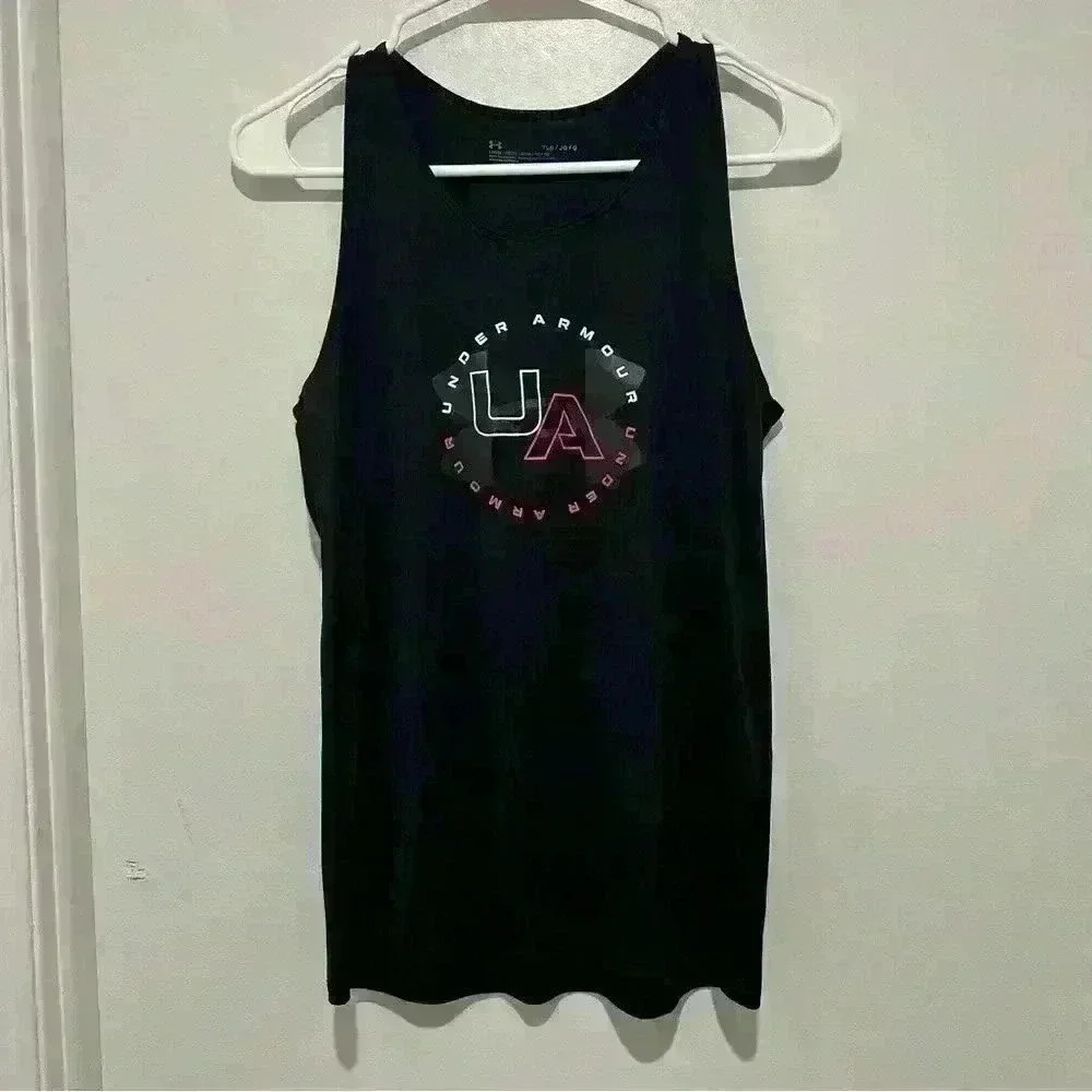 Girls Kids Youth‎ Under Armour Black Tech Tank Top Size YLG