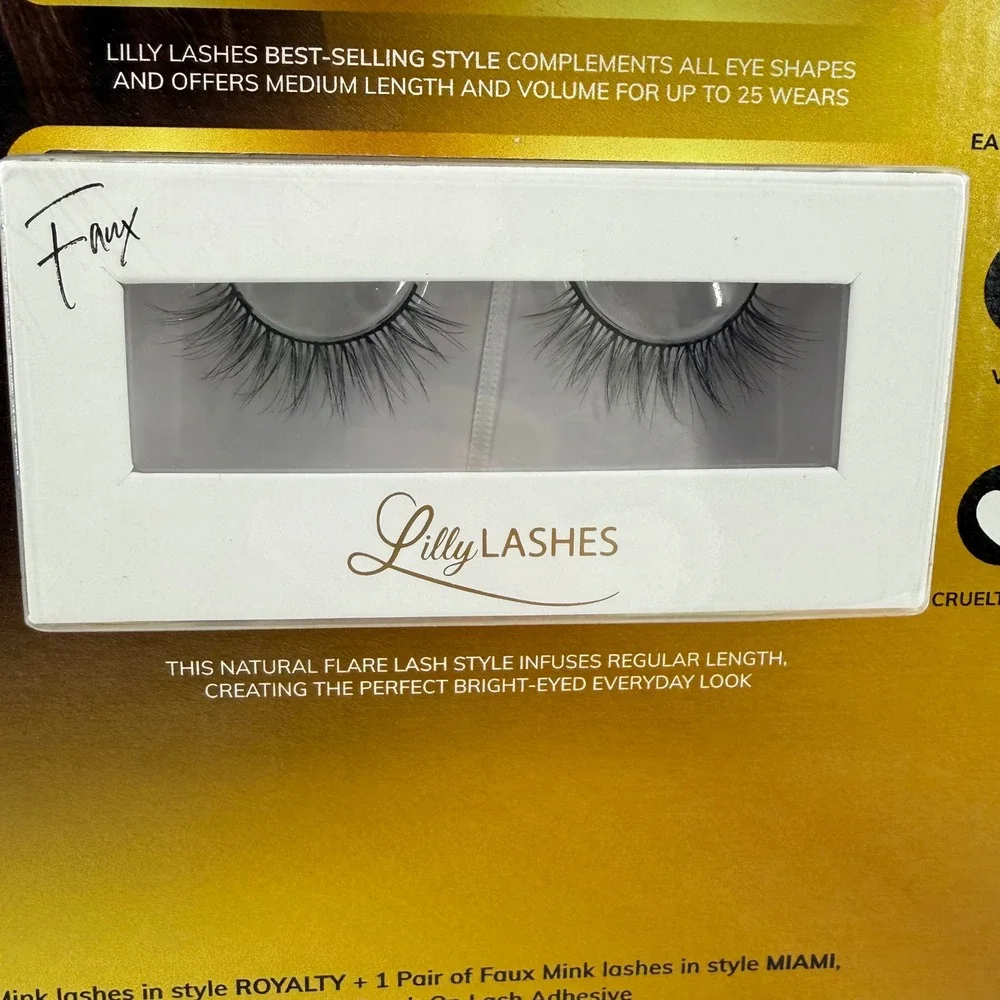 Lilly Lashes Elegant by Day Smoldering by Night Lash & Adhesive Set Faux Mink - Picture 3 of 5