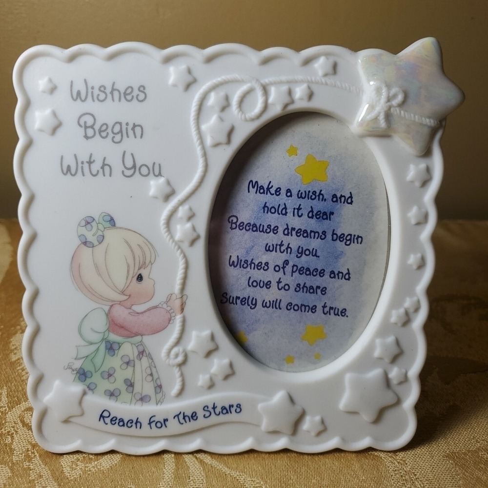 Precious Moments Photo Frame "Wishes Begin With You" Reach For The Stars