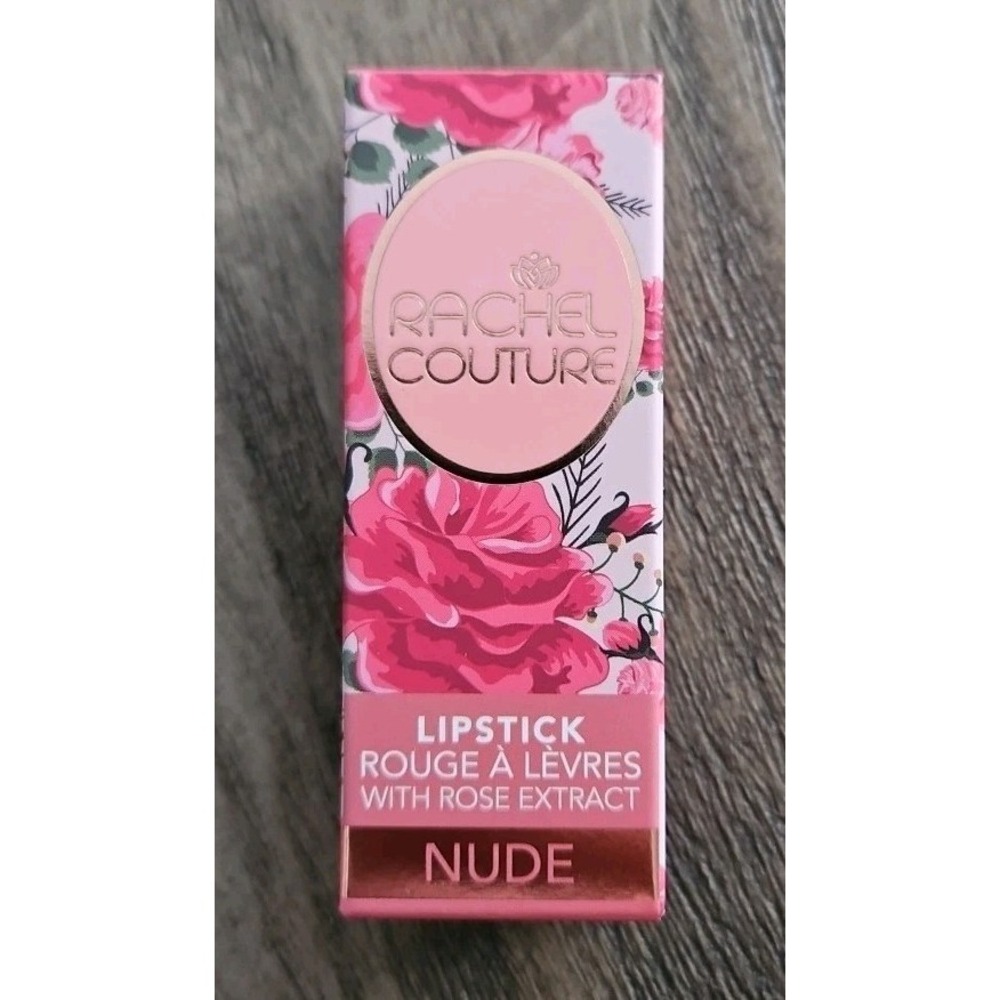 Rachel Couture Lipstick With Rose Extract Nude Full Size New In Box
