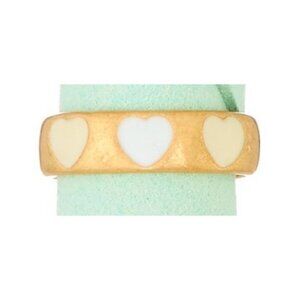 1 LEFT!! VAL WHITE HEART RING