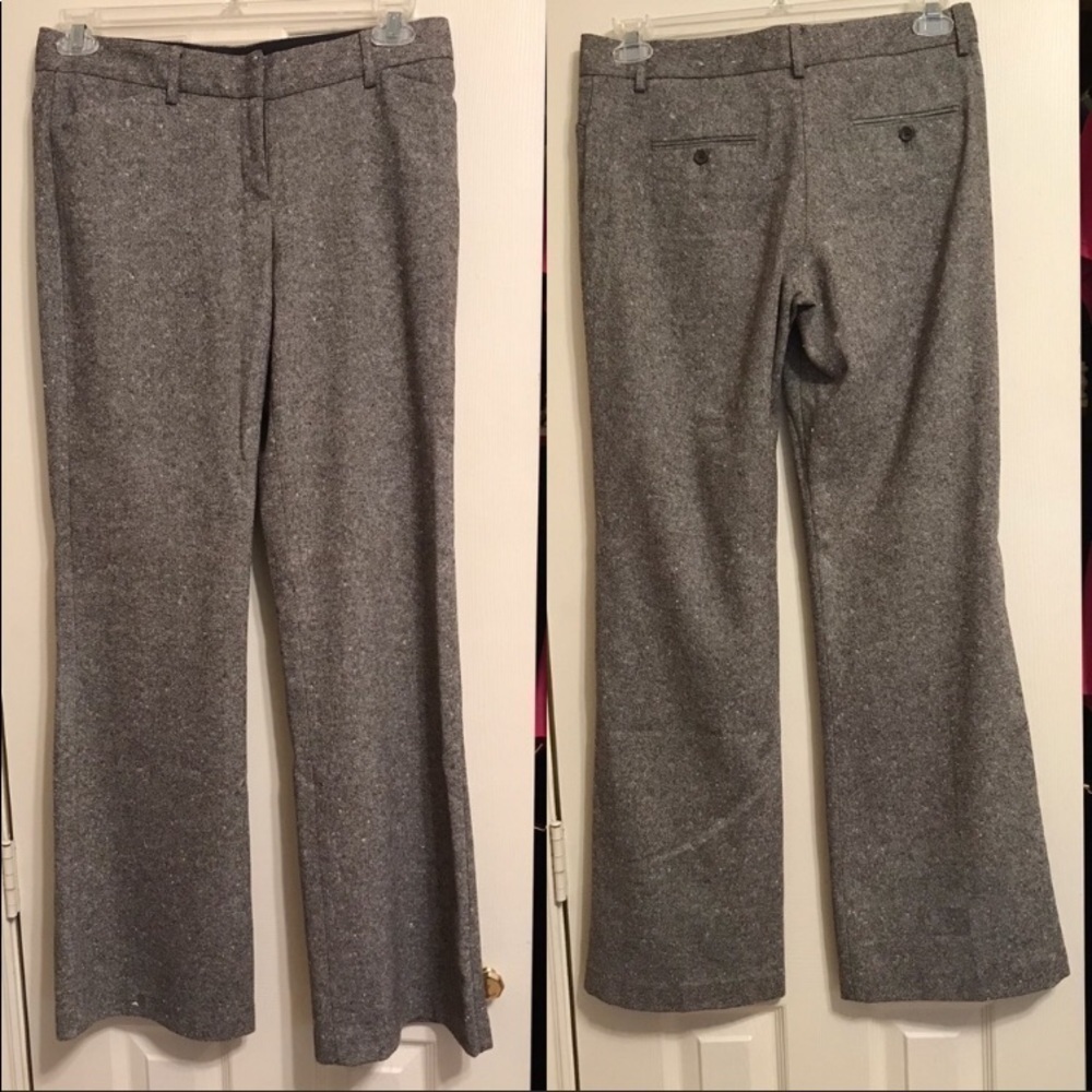 EXPRESS SALT PEPPER WOOL PANTS. SIZE 8 CAREER COLLEGE