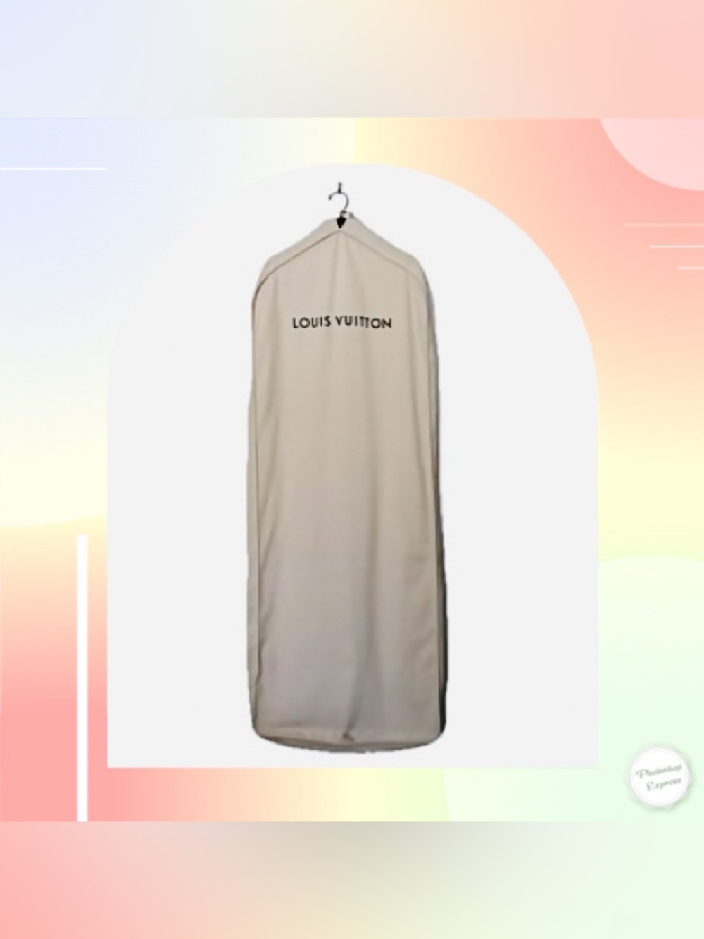 Authentic Louis Vuitton 60”x23” Foldable Travel Bag Beige Canvas Zip Garment Bag