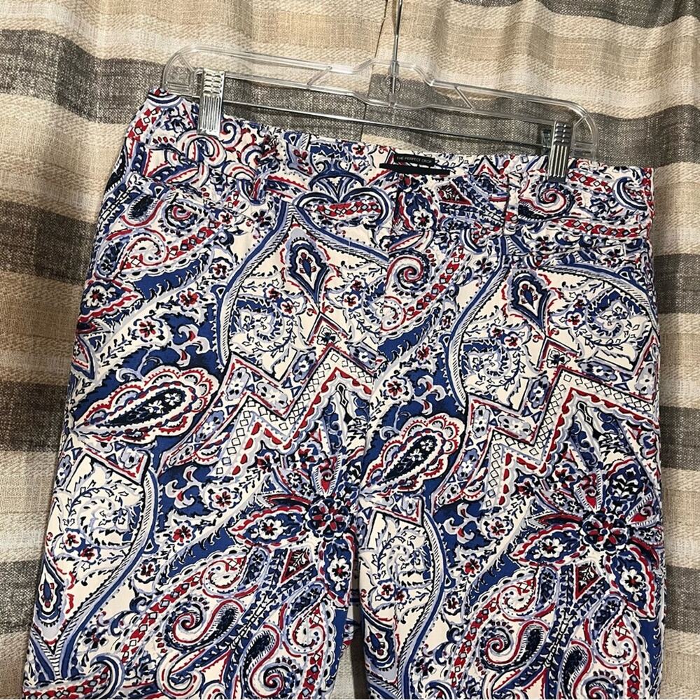 Talbots Red And Blue The Perfect Crop Size‎ 8 - Picture 3 of 7