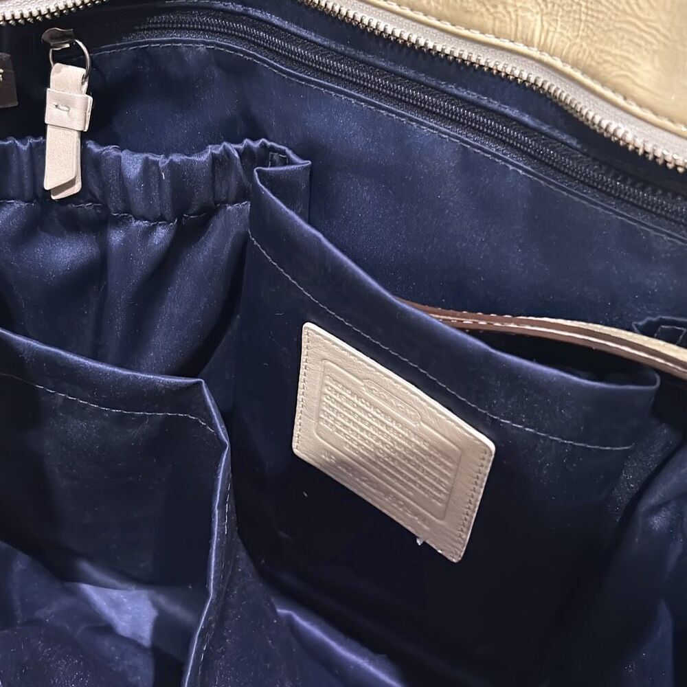 COACH Yellow Patent Diaper Bag - Picture 13 of 17