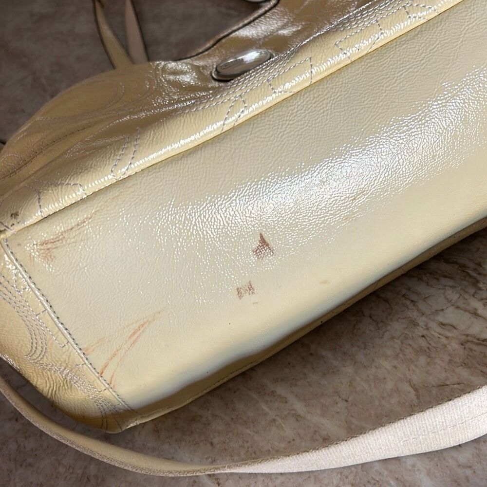 COACH Yellow Patent Diaper Bag - Picture 16 of 17