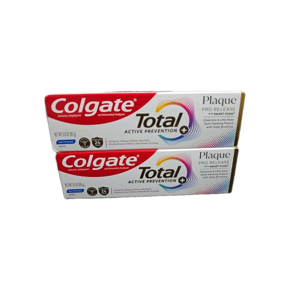 Pack Of 6 Colgate Total Active Protection Toothpaste, 3.3oz /5.1oz - Picture 2 of 8