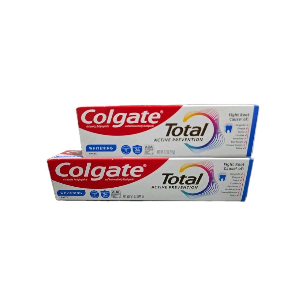 Pack Of 6 Colgate Total Active Protection Toothpaste, 3.3oz /5.1oz - Picture 5 of 8