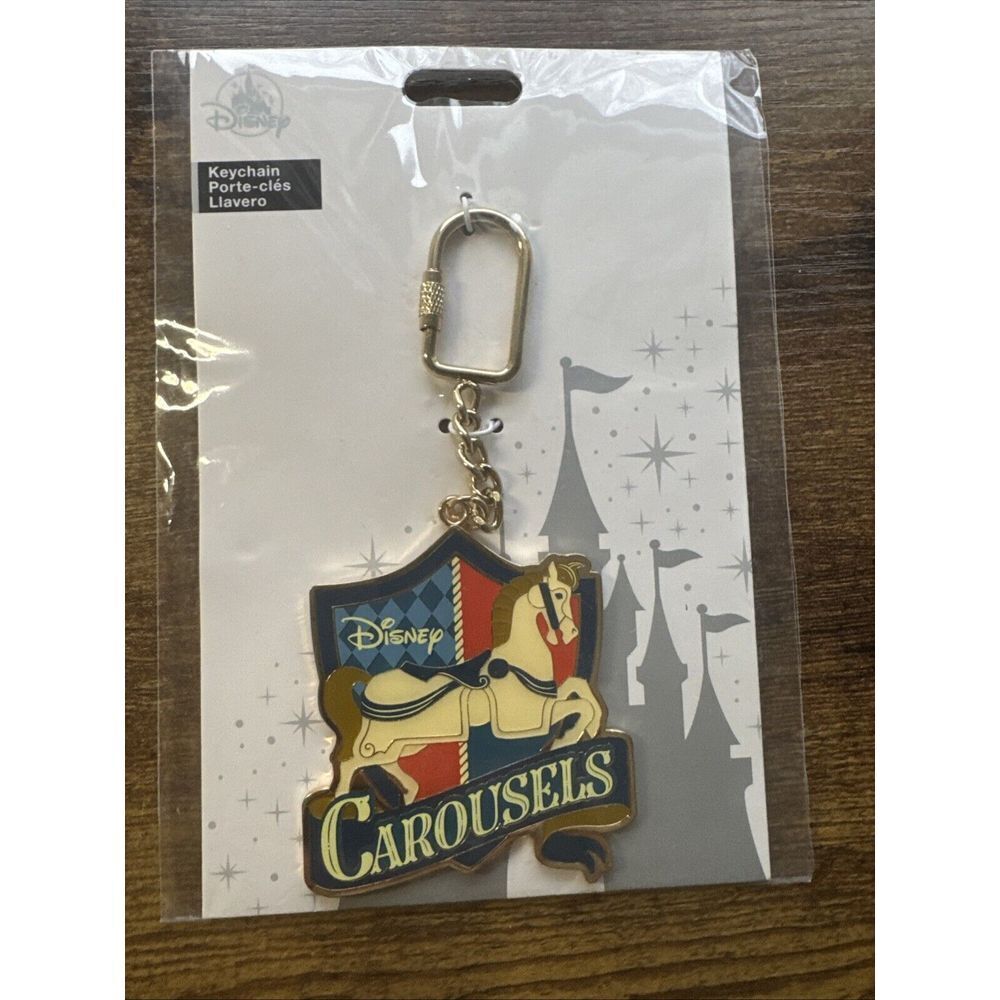 Disney Parks‎ King Arthur Carousel Keychain/Bag Clip NWT