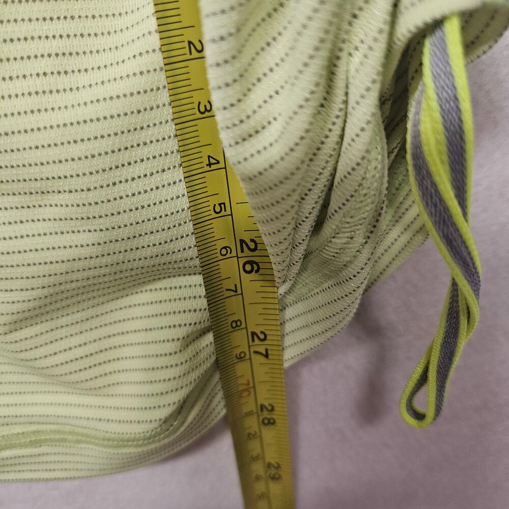Lululemon Run Tie and Fly Tank Ray Yellow Side Cinch Mesh Back Size 4 - Picture 6 of 7