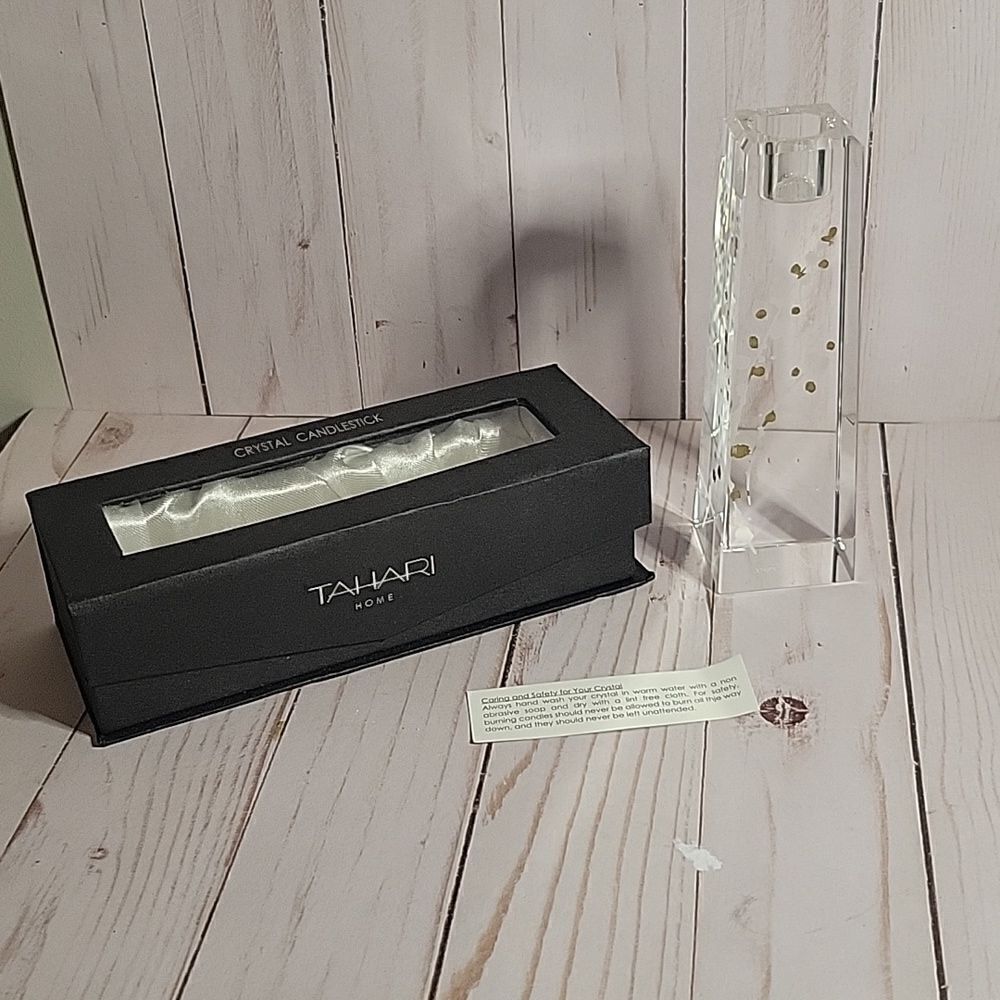 TAHARI Home VINTAGE Crystal Candlesticks