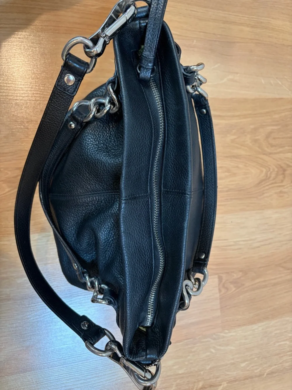 Coach Black Pebbled Leather Brooke Convertible Duffle Bag - Picture 3 of 16