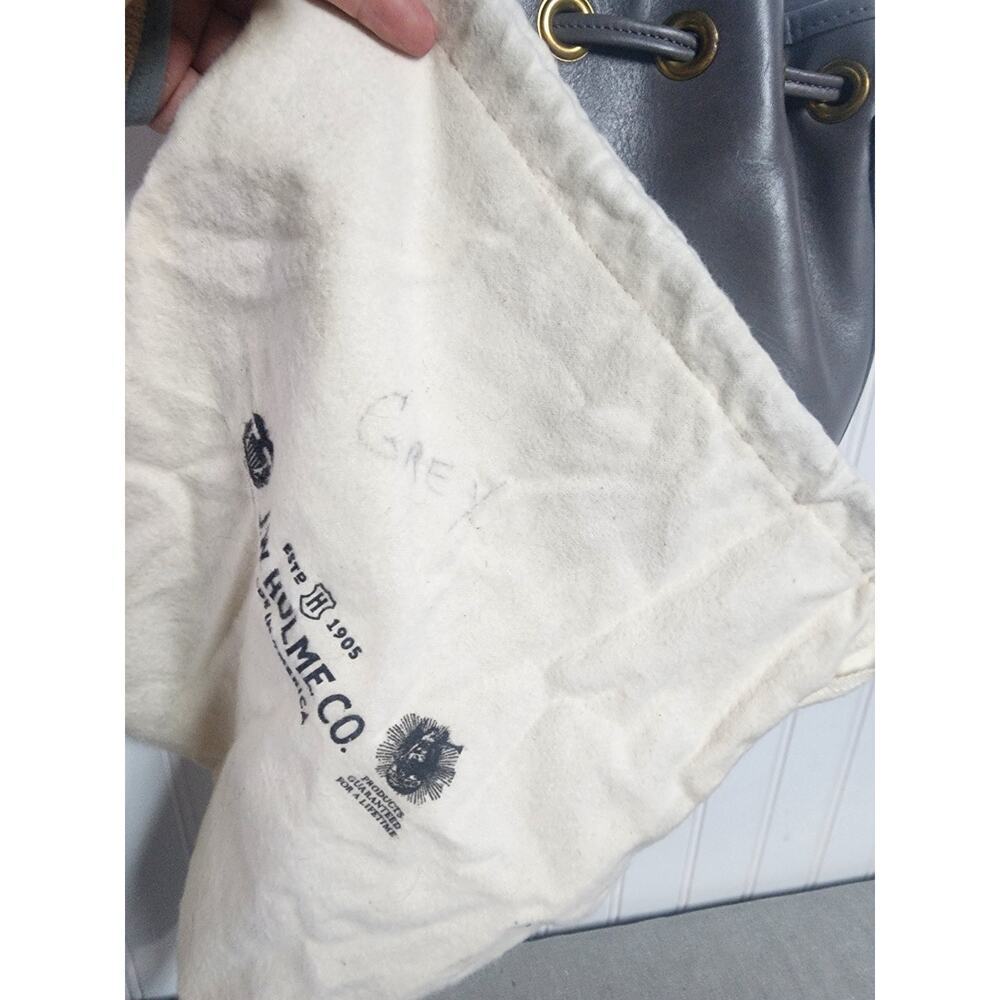 Gray Leather Tote Bag - Picture 5 of 5