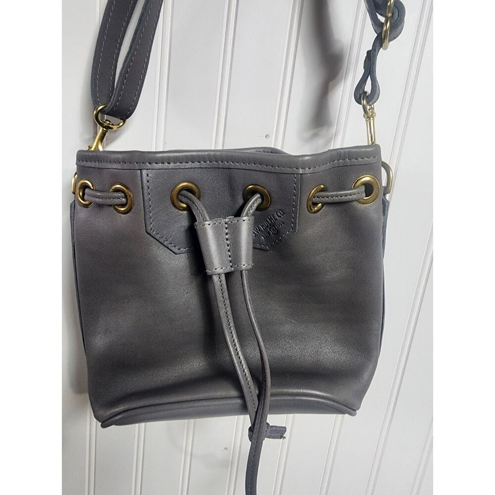 Gray Leather Tote Bag - Picture 2 of 5