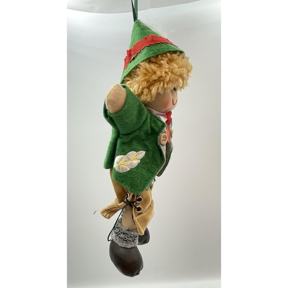 Vintage 1990s German Folk Dolls Set Boy Girl Oberasbach Bavaria Hanging - Picture 11 of 16