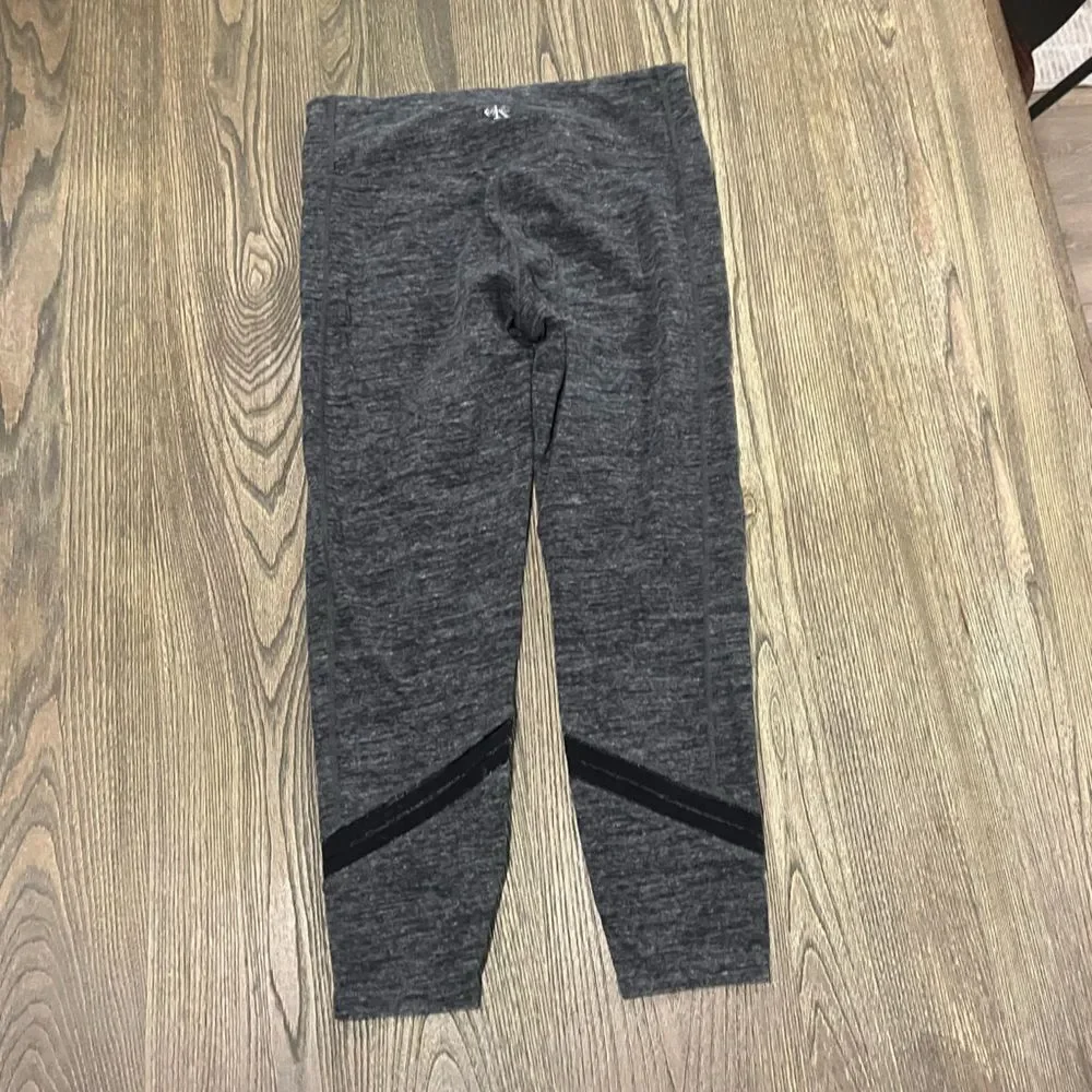 Calvin Klein Womens Active Performance Leggings High Rise Pull-On Gray Size M - Picture 4 of 4
